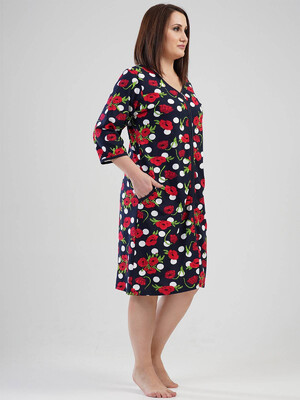 Купить Халат женский VIENETTA 1120320012 на молнии кор рукав в Украина в Lingerie.ua - Одяг для дому та відпочинку, Фото 4