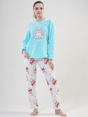 Купить Флисовый теплый костюм женский VIENETTA 2030370183 в Украина в Lingerie.ua - Одяг для дому та відпочинку, Фото 3