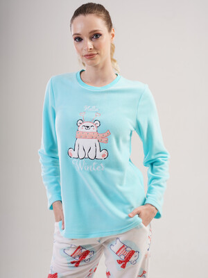 Купить Флисовый теплый костюм женский VIENETTA 2030370183 в Украина в Lingerie.ua - Одяг для дому та відпочинку, Фото 8