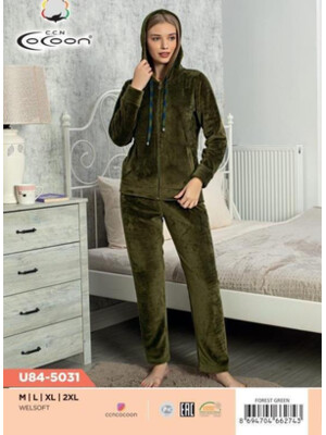 Купить Теплый плюшевый женский костюм COCOON U84-5031 в Украина в Lingerie.ua - Одяг для дому та відпочинку, Фото 2