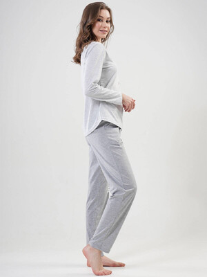 Купить Хлопковая пижама с длинным рукавом  VIENETTA 2041900000 в Украина в Lingerie.ua - Одяг для дому та відпочинку, Фото 3