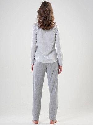 Купить Хлопковая пижама с длинным рукавом  VIENETTA 2041900000 в Украина в Lingerie.ua - Одяг для дому та відпочинку, Фото 5