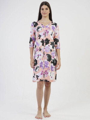 Купить Халат женский VIENETTA 2060190078 на молнии 3\4 рукав в Украина в Lingerie.ua - Одяг для дому та відпочинку, Фото 1