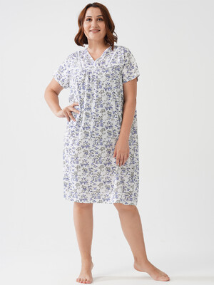 Купить Туника с коротким рукавом из хлопка VIENETTA 2015663025 большие размеры в Украина в Lingerie.ua - Одяг для дому та відпочинку, Фото 7