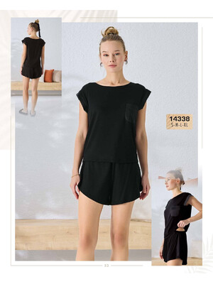 Купить Пижама из вискозы с шортами SEVIM 14338 в Украина в Lingerie.ua - Одяг для дому та відпочинку, Фото 1