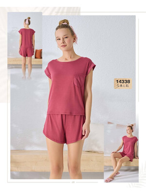 Купить Пижама из вискозы с шортами SEVIM 14338 в Украина в Lingerie.ua - Одяг для дому та відпочинку, Фото 2