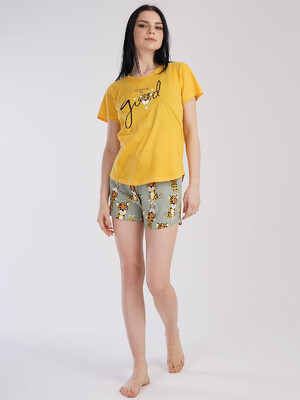 Купить Хлопковая пижама с шортами VIENETTA 2122225889 в Украина в Lingerie.ua - Одяг для дому та відпочинку, Фото 4