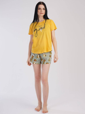 Купить Хлопковая пижама с шортами VIENETTA 2122225889 в Украина в Lingerie.ua - Одяг для дому та відпочинку, Фото 5