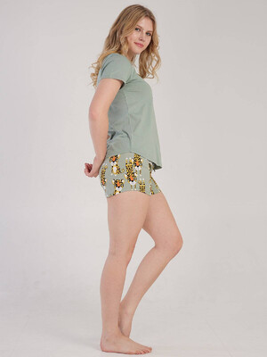 Купить Хлопковая пижама с шортами VIENETTA 2122225889 в Украина в Lingerie.ua - Одяг для дому та відпочинку, Фото 7