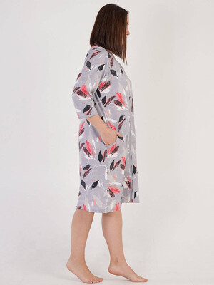 Купить Хлопковый халат на молнии VIENETTA 2120430554 в Украина в Lingerie.ua - Одяг для дому та відпочинку, Фото 2