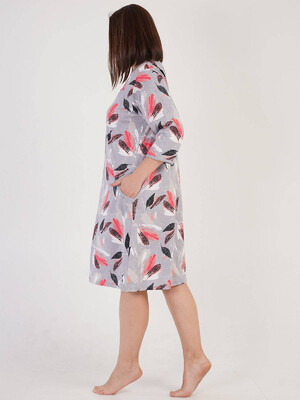 Купить Хлопковый халат на молнии VIENETTA 2120430554 в Украина в Lingerie.ua - Одяг для дому та відпочинку, Фото 5