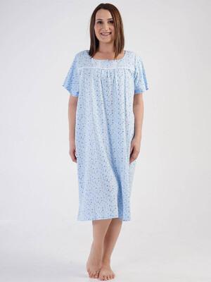 Купить Хлопковая ночная сорочка с коротким рукавом VIENETTA 1611843214 в Украина в Lingerie.ua - Одяг для дому та відпочинку, Фото 5
