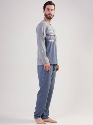 Купить Хлопковая пижама с длинным рукавом VIENETTA MAN 2041260000 в Украина в Lingerie.ua - Одяг для дому та відпочинку, Фото 5