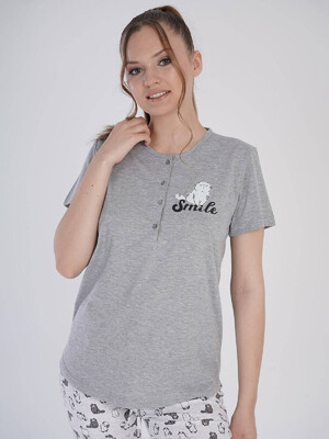 Купить Хлопковый комплект с бриджами VIENETTA 2122384467 в Украина в Lingerie.ua - Одяг для дому та відпочинку, Фото 7