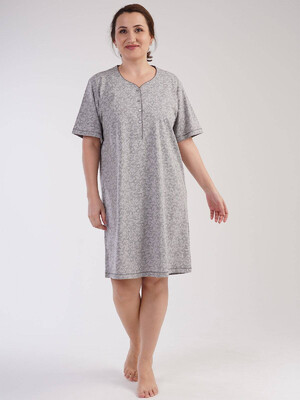 Купить Хлопковая ночная сорочка большого размера VIENETTA 2123490488 в Украина в Lingerie.ua - Одяг для дому та відпочинку, Видео
