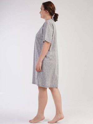 Купить Хлопковая ночная сорочка большого размера VIENETTA 2123490488 в Украина в Lingerie.ua - Одяг для дому та відпочинку, Фото 4