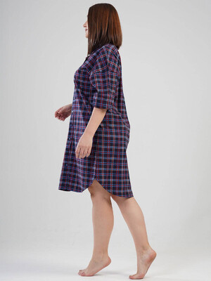 Купить Хлопковый халат рубашка VIENETTA 1120774957 в Украина в Lingerie.ua - Одяг для дому та відпочинку, Фото 2