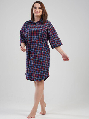 Купить Хлопковый халат рубашка VIENETTA 1120774957 в Украина в Lingerie.ua - Одяг для дому та відпочинку, Фото 5