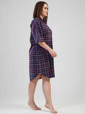 Купить Хлопковый халат рубашка VIENETTA 1120774957 в Украина в Lingerie.ua - Одяг для дому та відпочинку, Фото 6