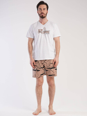 Купить Хлопковый комплект с шортами VIENETTA MAN 2124311315 в Украина в Lingerie.ua - Одяг для дому та відпочинку, Фото 1