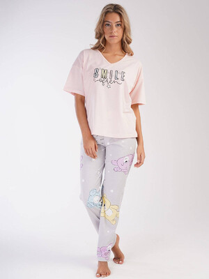 Купить Хлопковая пижама с брюками VIENETTA 2121891510 в Украина в Lingerie.ua - Одяг для дому та відпочинку, Видео