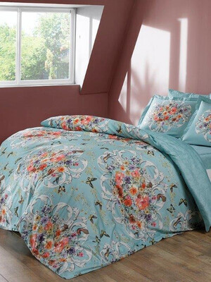 Купить Постельный комплект семейный TAC Digital Saten Alanis  в Украина в Lingerie.ua - Одяг для дому та відпочинку, Фото 1