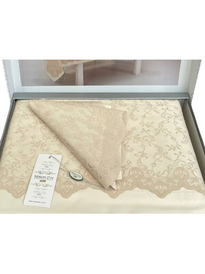 Купить Скатерть хлопковая с гипюровым полотном и салфетками MAISON D`OR Plain&Lace в Украина в Lingerie.ua - Одяг для дому та відпочинку, Фото 6