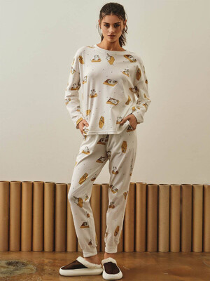 Купить Хлопковая пижама с брюками HAYS 27368 в Украина в Lingerie.ua - Одяг для дому та відпочинку, Фото 1