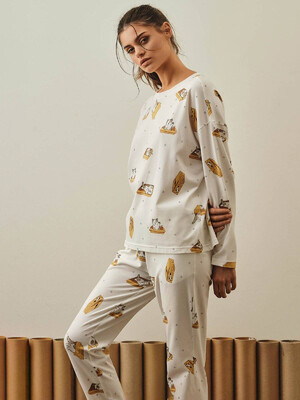 Купить Хлопковая пижама с брюками HAYS 27368 в Украина в Lingerie.ua - Одяг для дому та відпочинку, Фото 7