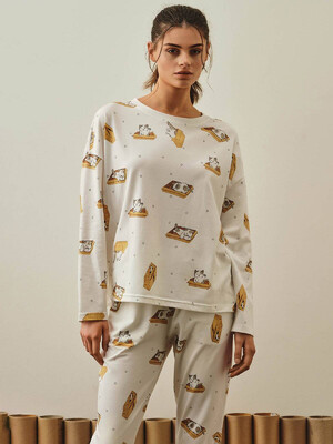 Купить Хлопковая пижама с брюками HAYS 27368 в Украина в Lingerie.ua - Одяг для дому та відпочинку, Фото 4