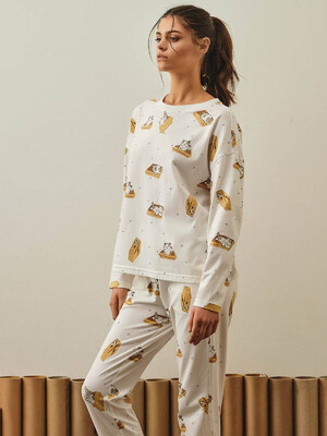 Купить Хлопковая пижама с брюками HAYS 27368 в Украина в Lingerie.ua - Одяг для дому та відпочинку, Фото 14