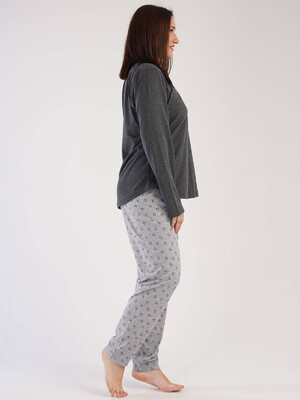 Купить Хлопковый домашний костюм с брюками VIENETTA 3041371848 в Украина в Lingerie.ua - Одяг для дому та відпочинку, Фото 3