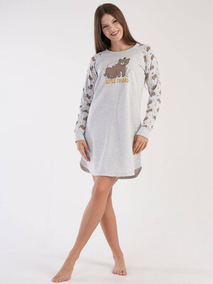 Купить Байковая туника с длинным рукавом VIENETTA 3032730593  в Украина в Lingerie.ua - Одяг для дому та відпочинку, Фото 1