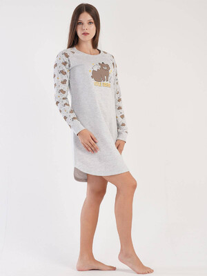 Купить Байковая туника с длинным рукавом VIENETTA 3032730593  в Украина в Lingerie.ua - Одяг для дому та відпочинку, Фото 5