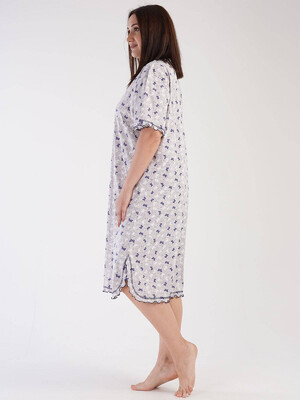 Купить Хлопковая ночная сорочка большого размера VIENETTA 3031401069 в Украина в Lingerie.ua - Одяг для дому та відпочинку, Фото 2