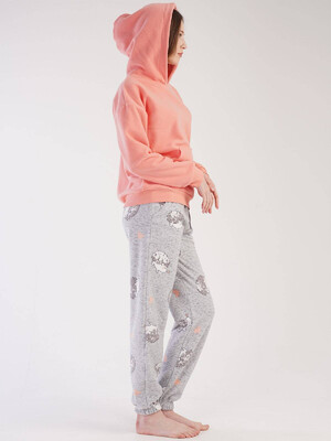 Купить Флисовый теплый домашний костюм с худи VIENETTA 3030440275 в Украина в Lingerie.ua - Одяг для дому та відпочинку, Фото 4