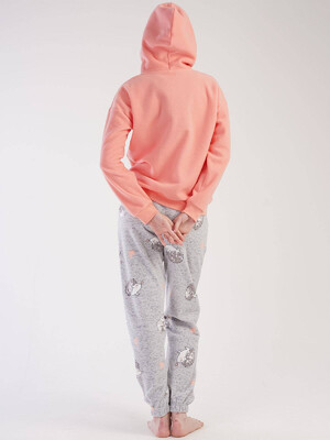 Купить Флисовый теплый домашний костюм с худи VIENETTA 3030440275 в Украина в Lingerie.ua - Одяг для дому та відпочинку, Фото 6