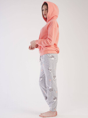 Купить Флисовый теплый домашний костюм с худи VIENETTA 3030440275 в Украина в Lingerie.ua - Одяг для дому та відпочинку, Фото 7