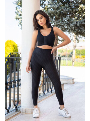 Легенсы черные из вискозы COCOON G71-2745