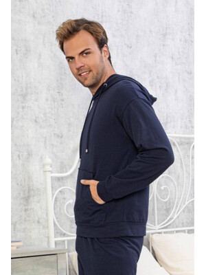 Купить Байковый костюм с худи HALLMARK U-39509 в Украина в Lingerie.ua - Одяг для дому та відпочинку, Фото 3