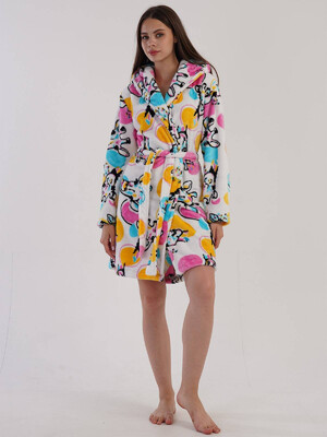 Купить Теплий плюшевий халат із капюшоном VIENETTA 3030840298 в Украина