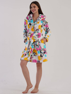 Купить Теплий плюшевий халат із капюшоном VIENETTA 3030840298 в Украина в Lingerie.ua - Одяг для дому та відпочинку, Фото 3