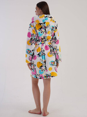 Купить Теплий плюшевий халат із капюшоном VIENETTA 3030840298 в Украина в Lingerie.ua - Одяг для дому та відпочинку, Фото 4