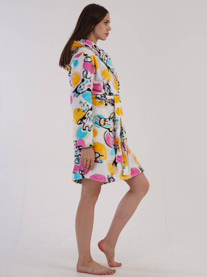 Купить Теплий плюшевий халат із капюшоном VIENETTA 3030840298 в Украина в Lingerie.ua - Одяг для дому та відпочинку, Фото 5