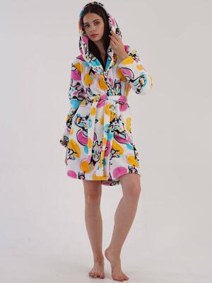 Купить Теплий плюшевий халат із капюшоном VIENETTA 3030840298 в Украина в Lingerie.ua - Одяг для дому та відпочинку, Фото 6