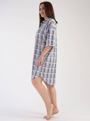 Купить Хлопковый халат рубашка VIENETTA 3032961012 в Украина в Lingerie.ua - Одяг для дому та відпочинку, Фото 2