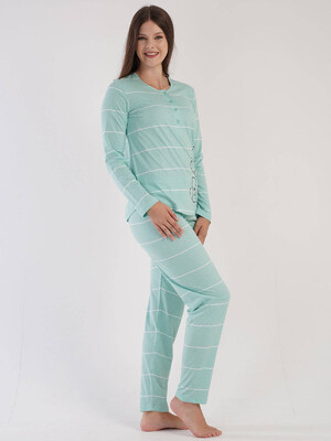 Купить Хлопковая пижама с брюками VIENETTA 3031201737 в Украина в Lingerie.ua - Одяг для дому та відпочинку, Фото 3