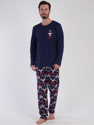 Купить Бавовняна піжама з новорічним принтом VIENETTA MAN 3041196566 в Украина