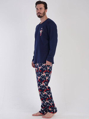 Купить Хлопковая пижама с новогодним принтом VIENETTA MAN 3041196566 в Украина в Lingerie.ua - Одяг для дому та відпочинку, Фото 4