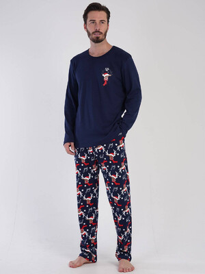 Купить Хлопковая пижама с новогодним принтом VIENETTA MAN 3041196566 в Украина в Lingerie.ua - Одяг для дому та відпочинку, Фото 5